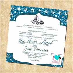 Legit Muslim Wedding Invitation Templates Invitations Wording
