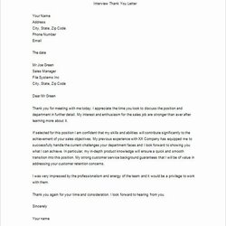 Thank You Letter Templates Beautiful After Job Note