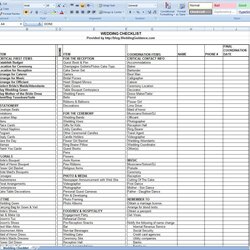 Free Event Planning Checklist Template Excel Dreaded Concept