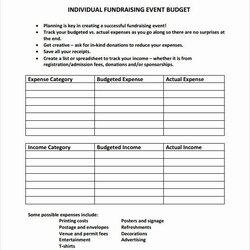 Sterling Plan Template Free Elegant Event Bud Samples In Excel