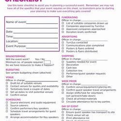 Browse Our Image Of Event Planning Checklist Template
