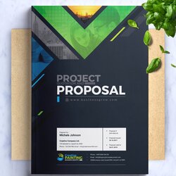 Fine Ms Word Project Proposal Template Stationery Templates Creative Market