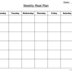High Quality Meal Planning Is Key To Eating Healthy Template Worksheet Create Own Use Sample Below