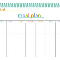 Sterling Weekly Meal Planning Templates Template Plan Kb