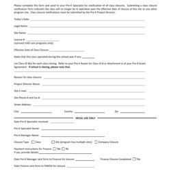 Georgia United States Class Closure Form Program Page Thumb