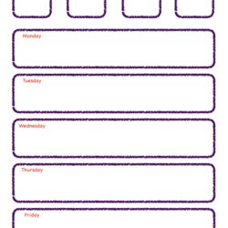 Terrific Blank Preschool Lesson Plan Template