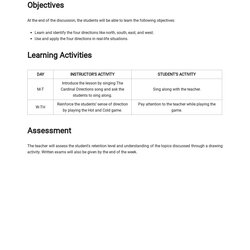 Weekly Lesson Plan Template Free Google Docs Word