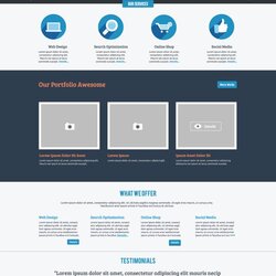 Responsive And Flat Design Website Template Download Templates Web Homepage Technology Information Business