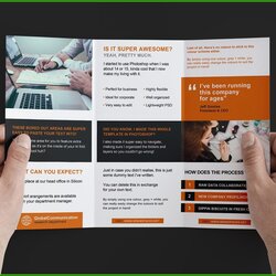 Eminent Three Fold Brochure Template Free Resume Examples