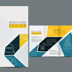Sublime Three Fold Brochure Template Vector Design Web Folder Templates Business Layout Graphic Brochures