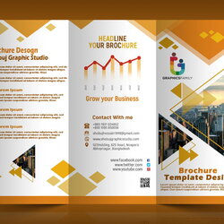 Admirable Modern Fold Brochure Design Free For Business