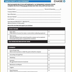 Perfect Profit And Loss Statement Template Free Download Of Excel Plan Business Form Templates Sample Amp
