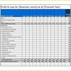 Worthy Profit And Loss Statement Template Free Download Of Excel Templates Amp Forms