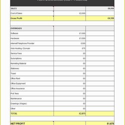 Small Business Profit And Loss Template Free Of Forms Employed Expense Statement Templates Amp