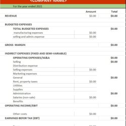 Wonderful Income Statement Template Free Report Templates In Profit