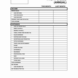 Brilliant Statement Template Elegant Free Spreadsheet For Rental Property