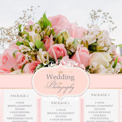 Super Wedding Photography Packages Flyer Template Flyers Service Brochure Services Ts