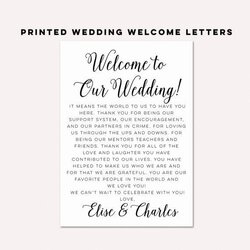 Superlative Wedding Welcome Letter Template Free Fresh