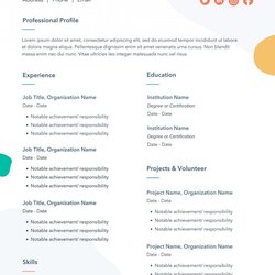 Superb View Resume Template For First Job The Latest Phenomenal Picture