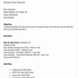 First Job Resume Template Best Of Templates Doc Resumes Summary Applicant Experiences Vitae
