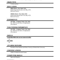Peerless Resume Template For First Job Students Wondrous Resumes University Current Example