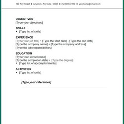 Swell Basic First Job Resume Template Examples Google Twitter