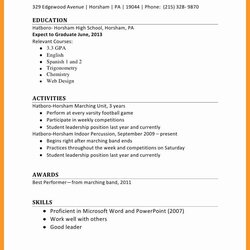 High Quality First Job Resume Template Inspirational Sample For Seekers Templates Seeker