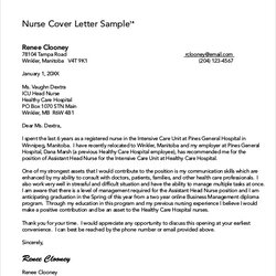 Outstanding Free Nursing Cover Letter Templates In Ms Word Sample Experienced Examples