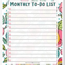 Tremendous Free Printable To Do List Should Mopping The Floor Monthly Weekly Daily