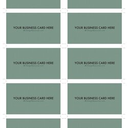Blank Business Card Template New