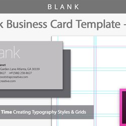 Worthy Blank Business Card Template