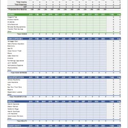 Eminent Personal Budget Spreadsheet Template For Excel Finance Monthly Sheets Household Printable Use