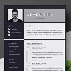 Best Resume Templates Formats Free Black White Template