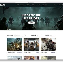 Fine Best Gaming Website Templates Template Sites