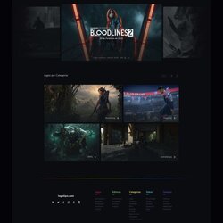 Swell Gaming Website Free Template Templates