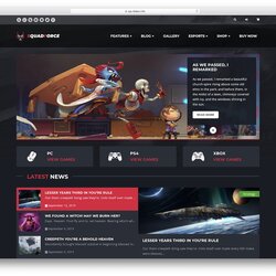 Sterling Best Gaming Website Templates Template