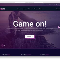 Wizard Free Gaming Website Templates With Lively Design Bootstrap Template Endgame Magazine