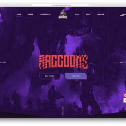 Champion Best Gaming Website Templates Clan Template