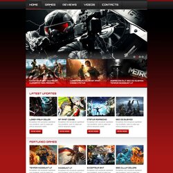 Super Best Gaming Website Templates Themes Responsive Action Template Games