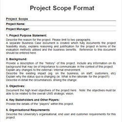 Cool Project Free Download For Word Scope Example Template Sample Charter Format Templates Simple Statement