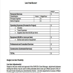 Smashing Free Sample Line Item Budget Forms In Ms Word Excel Form Example Gov