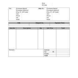 Wonderful Free Purchase Order Templates In Word Excel Template Forms Invoice Po Blank Surat Spreadsheet