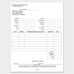 Sterling Free Purchase Order Templates Word Excel Template