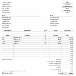 Microsoft Purchase Order Template Generic