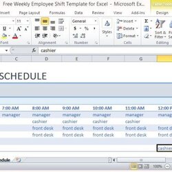 Admirable Free Weekly Employee Shift Template For Excel Schedule Templates Shifts Scheduling Easy Work Point