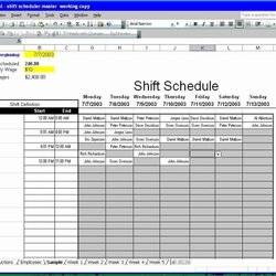 Very Good Employee Shift Schedule Template Excel Unique Make Schedules How To Scheduler