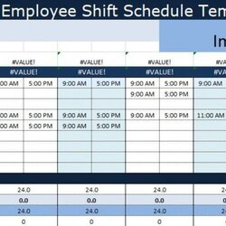 Wizard Get Our Sample Of Employee Shift Work Schedule Template For Free Excel
