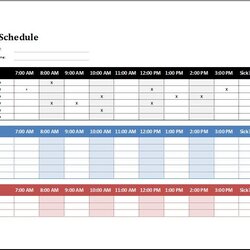 Smashing Employee Shift Schedule Template Ms Excel Templates Spreadsheet Schedules