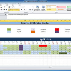 Outstanding Call Center Shift Scheduling Excel Spreadsheet Schedule Employee Templates Work Employees
