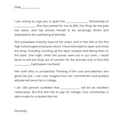 Cool Recommendation Letter For Scholarship Samples Letters Kb